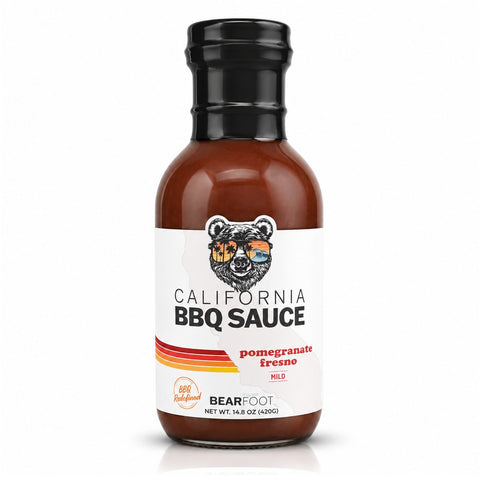 Bearfoot California BBQ Sauce - Pomegranate Fresno, mild